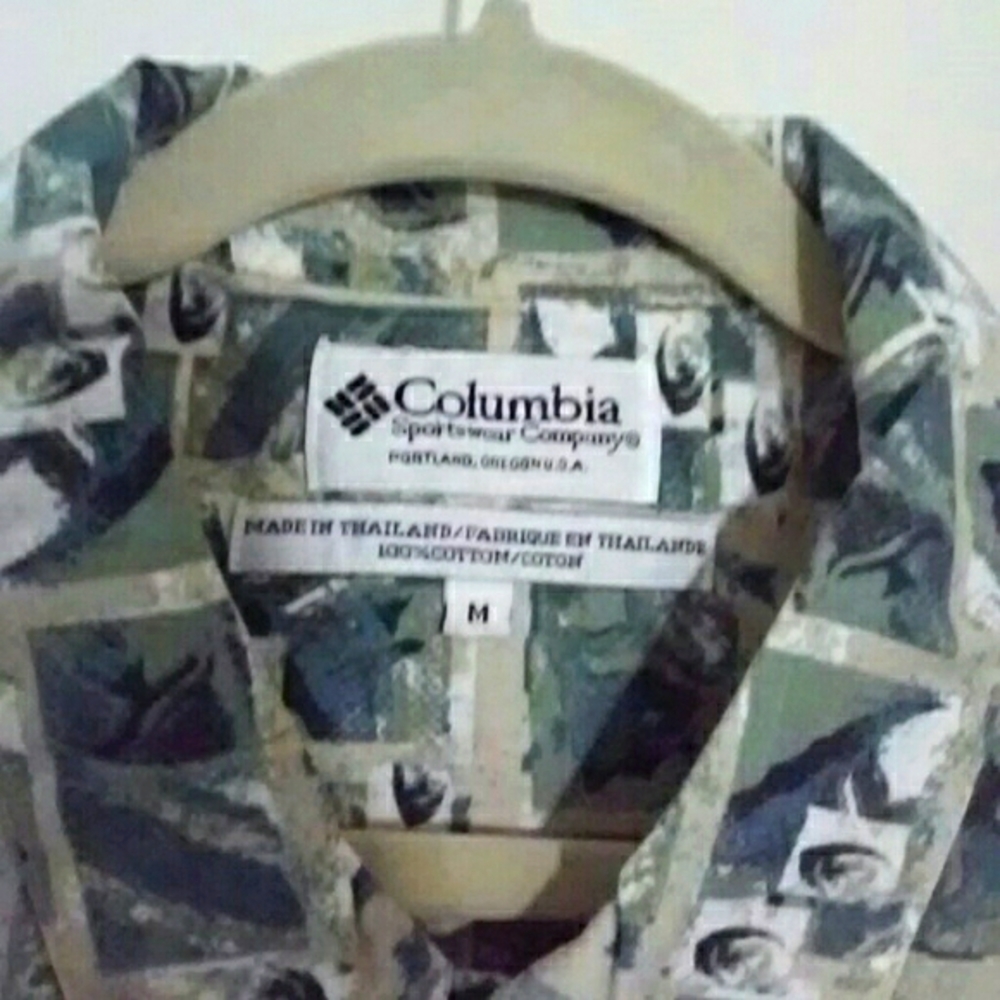 Columbia Sportswear Co. Men's Size M Green Shirt - Picture 5 of 5